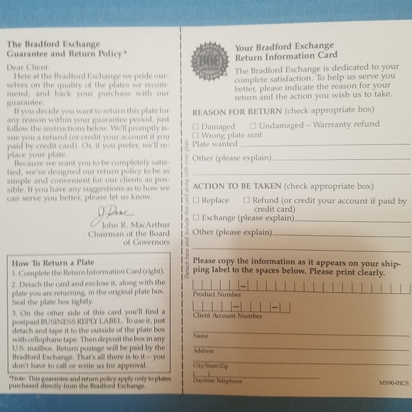 1991 Bradford Exchange "Patience" Plate - Picture 7 of 7